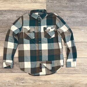 Boys Vans Plaid Flannel Shirt. In good condition